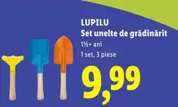 Lidl LUPILU Set unelte de grădinărit Ofertă