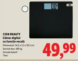 Lidl CIEN BEAUTY Cântar digital cu funcţie vocală Ofertă