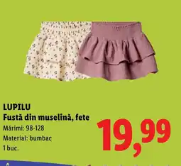 Lidl LUPILU Fustă din muselină, fete Ofertă