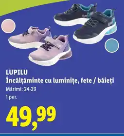 Lidl LUPILU Încălţăminte cu luminițe, fete / băieți Ofertă