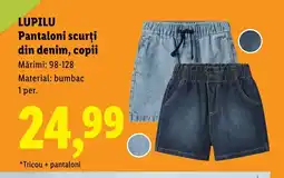 Lidl LUPILU Pantaloni scurţi din denim, copii Ofertă