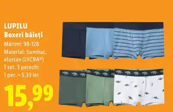 Lidl LUPILU Boxeri băieţi Ofertă