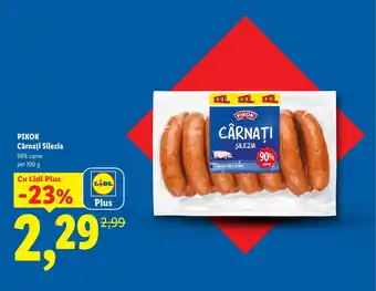 Lidl PIKOK Cârnaţi Silezia Ofertă