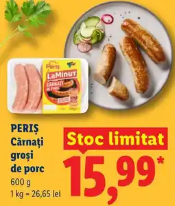 Lidl PERIȘ Cârnaţi groşi de porc Ofertă