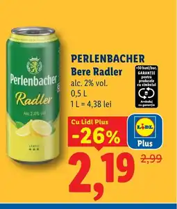 Lidl PERLENBACHER Bere Radler Ofertă