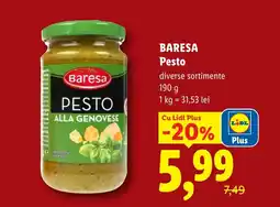 Lidl BARESA Pesto Ofertă