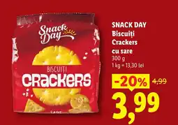 Lidl SNACK DAY Biscuiţi Crackers cu sare Ofertă