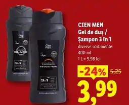 Lidl CIEN MEN Gel de duş / Șampon 3 în 1 Ofertă