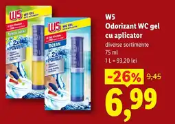 Lidl W5 Odorizant WC gel cu aplicator Ofertă