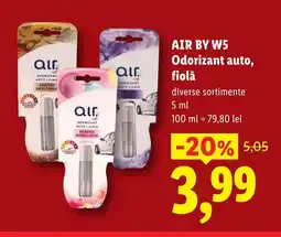 Lidl AIR BY W5 Odorizant auto, fiolǎ Ofertă