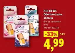 Lidl AIR BY W5 Odorizant auto, sticluţă Ofertă