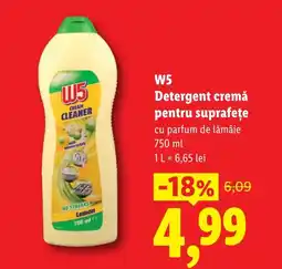 Lidl W5 Detergent cremă pentru suprafeţe Ofertă