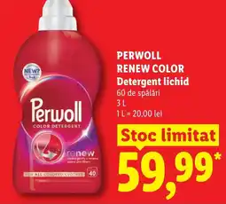 Lidl PERWOLL RENEW COLOR Detergent lichid Ofertă