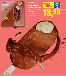 Lidl GELATELLI Îngheţată cu vanilie Bourbon Ofertă