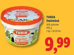 Lidl TUDIA Smântână Ofertă