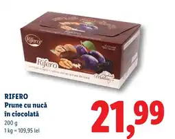 Lidl RIFERO Prune cu nucă în ciocolată Ofertă