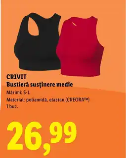 Lidl CRIVIT Bustieră susţinere medie Ofertă