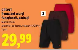 Lidl CRIVIT Pantaloni scurţi funcționali, bărbați Ofertă