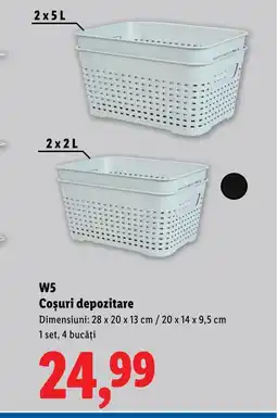 Lidl W5 Coşuri depozitare Ofertă