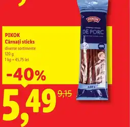Lidl PIKOK Cârnaţi sticks Ofertă