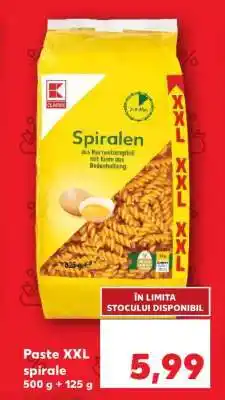 Kaufland Paste XXL spirale Ofertă