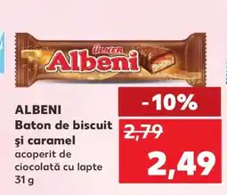 Kaufland ALBENI Baton de biscuit şi caramel Ofertă