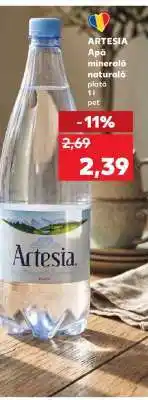 Kaufland Artesia Apă minerală naturală plată Ofertă