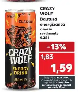 Kaufland CRAZY WOLF Băutură energizantă Ofertă