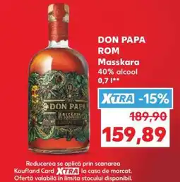 Kaufland DON PAPA Rom Masskara Ofertă