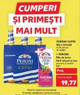 Kaufland PERONI CAPRI + PERONI Ofertă