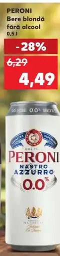 Kaufland PERONI Bere blondă fără alcool Ofertă