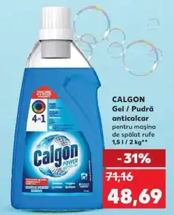 Kaufland CALGON Gel / pudră anticalcar Ofertă