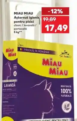 Kaufland MIAU MIAU Așternut igienic pentru pisici Ofertă