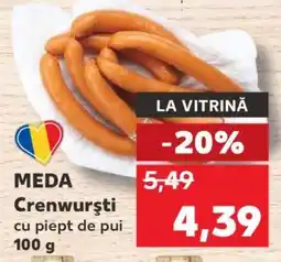Kaufland MEDA Crenwurști cu piept de pui Ofertă