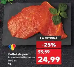 Kaufland Cotlet de porc în marinadă Barbecue fără os Ofertă