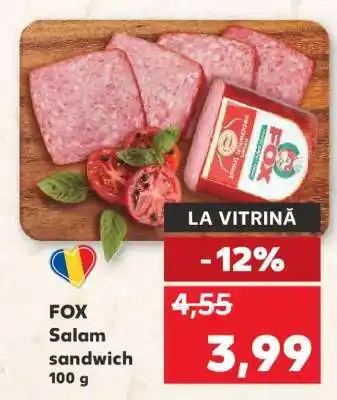 Kaufland FOX Salam sandwich Ofertă