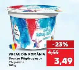 Kaufland Branza Făgăraș ușor Ofertă