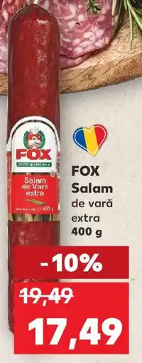 Kaufland FOX Salam de vară extra 400 g Ofertă