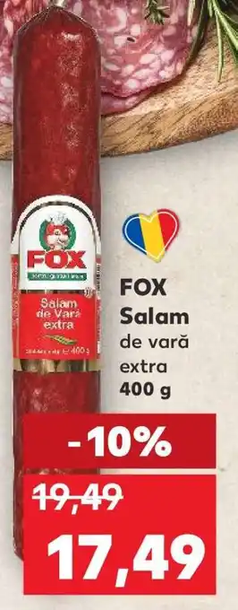 Kaufland FOX Salam de vară extra 400 g Ofertă