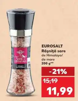 Kaufland EUROSALT Râșniță sare de Himalaya/de mare 200 g Ofertă