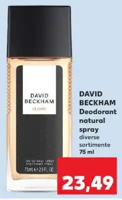 Kaufland DAVID BECKHAM Deodorant natural spray Ofertă