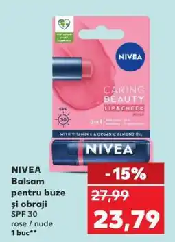 Kaufland NIVEA Balsam pentru buze și obraji Ofertă