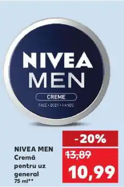Kaufland Nivea Men Crema Ofertă