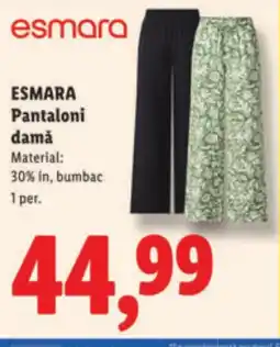 Lidl ESMARA Pantaloni damǎ Ofertă