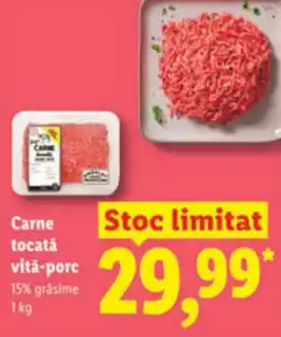 Lidl Carne tocată vitǎ-porc Ofertă