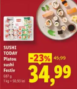 Lidl SUSHI TODAY Platou sushi Festiv Ofertă