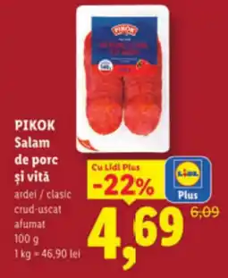 Lidl PIKOK Salam de porc şi vită Ofertă