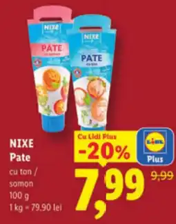 Lidl NIXE Pate cu ton/ somon Ofertă