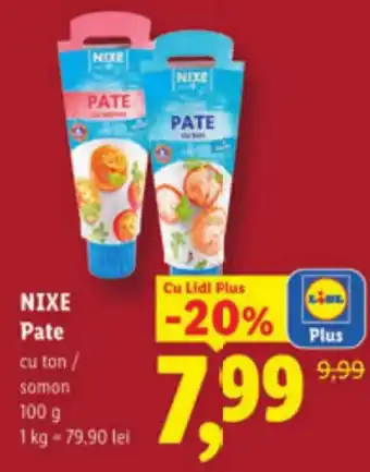 Lidl NIXE Pate cu ton/ somon Ofertă