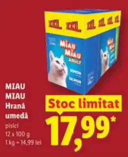 Lidl MIAU MIAU Hranǎ umedă Ofertă